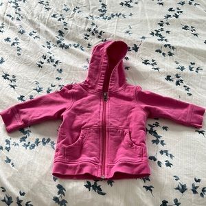 Hanna Andersson Pink Hoodie Sweatshirt Cardigan